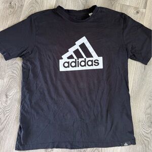Adidas Black Short Sleeve Tee with Iconic Logo